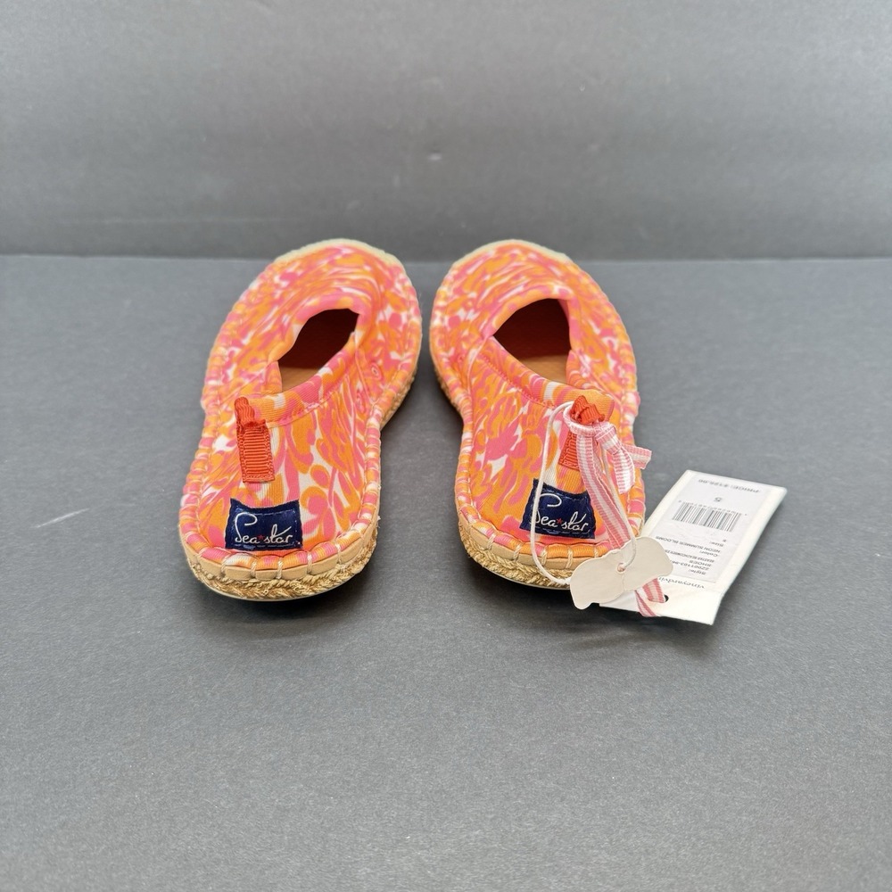 SeaStar Women's Beach  Espadrille Vineyard Vines Print Summer Shoes Size 5 New - Picture 5 of 12